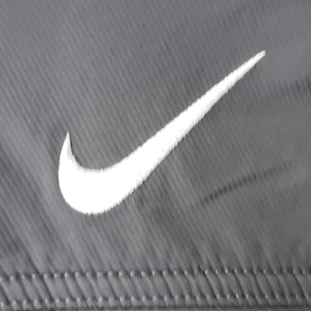 VINTAGE Nike Men Jacket L Gray Gorpcore Logo‎ Zipper Long Sleeve Y2K